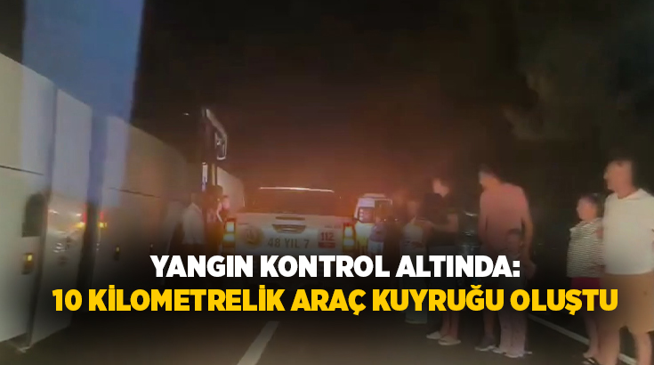  Muğla'nın Köyceğiz ilçesinde yakıt tankerinde çıkan ve ormanlık alana sıçrayan