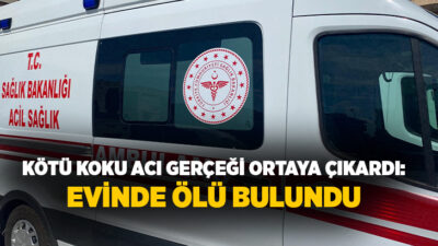  Aydın'ın Efeler ilçesinde kötü koku ihbarı yapılan evde bir şahıs