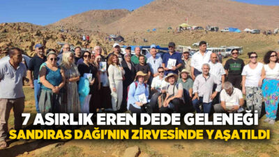 Denizli’nin Beyağaç ilçesinde 2 bin 300 rakımlı Sandıras Dağı’nın zirvesindeki