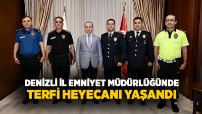 Denizli’de emniyet teşkilatında görevli 5 müdür yardımcısı, 1. Sınıf Emniyet