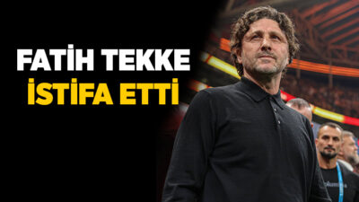 Trabzonspor Teknik Direktörü Fatih Tekke, Ferencvaros’a 4-0 yenilmelerinin ardından istifa