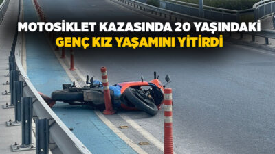 İzmir'in Bayraklı ilçesinde motosikletiyle seyir halindeyken aşırı hız nedeniyle direksiyon