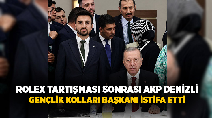 AKP Denizli Gençlik Kolları Başkanı Mahmut Mert Çelik, kendisine hediye