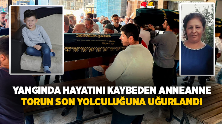 İzmir'de müstakil bir evde çıkan yangında hayatını kaybeden anneanne ve