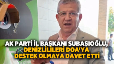 AK Parti Denizli İl Başkanı Muhammet Subaşıoğlu, Emine Erdoğan’ın himayelerinde