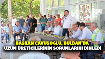 Denizli Büyükşehir Belediye Başkanı Bülent Nuri Çavuşoğlu, Buldan’ın Yenicekent Mahallesi’nde