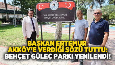 T.C. Pamukkale Belediye Başkanı Ali Rıza Ertemur’un vizyoner dokunuşuyla, Akköy