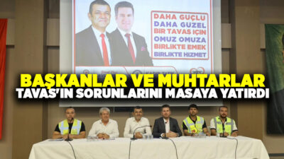 Denizli Büyükşehir Belediye Başkanı Bülent Nuri Çavuşoğlu ve Tavas Belediye