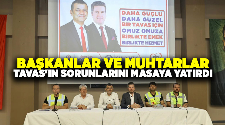 Denizli Büyükşehir Belediye Başkanı Bülent Nuri Çavuşoğlu ve Tavas Belediye