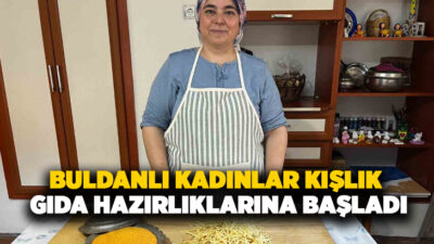 Denizli’nin Buldan ilçesinde kış hazırlıkları başladı. Ev hanımları, doğal ürünlerle