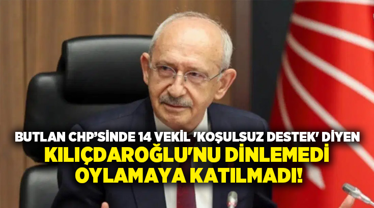 Butlan yönetimindeki CHP’de parti yönetiminin çerçeve yasa için “koşulsuz destek”