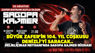 Denizli Büyükşehir Belediyesi’nin 30 Ağustos Zafer Bayramı etkinlikleri kapsamında Türk