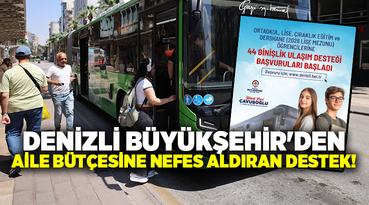 Denizli Büyükşehir Belediye Başkanı Bülent Nuri Çavuşoğlu’nun, gençlerin eğitim hayatına