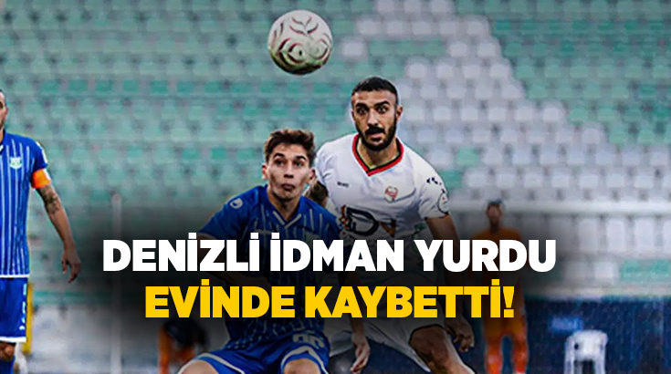 Denizli İdman Yurdu 1959 SK, sahasında ağırladığı Bursa Yıldırımspor’a ikinci yarıda