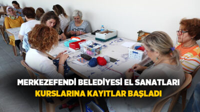 Merkezefendi Belediyesi tarafından takı tasarımı, örgü çanta, nakış, iğne oyası,