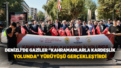  Denizli'de 19 Eylül Gaziler Günü dolayısıyla gazilere duyulan minnet ve