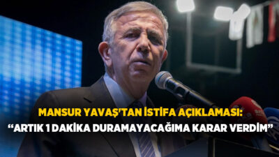 Ankara Büyükşehir Belediye Başkanı Mansur Yavaş'ın CHP'den istifa ederek siyasi