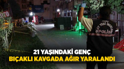 Malatya’da çıkan bıçaklı kavgada 21 yaşındaki genç ağır yaralandı.