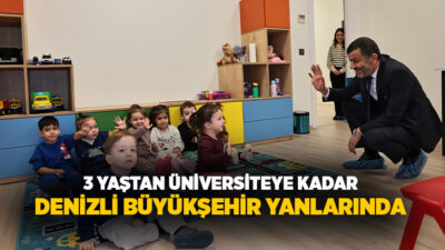 Denizli Büyükşehir Belediyesi, okul öncesinden üniversiteye uzanan eğitim yolculuğunda çocuk