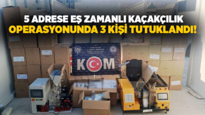 Aydın'da kaçakçılık ve sahtecilik faaliyetlerinin önlenmesine yönelik düzenlenen operasyonda 5
