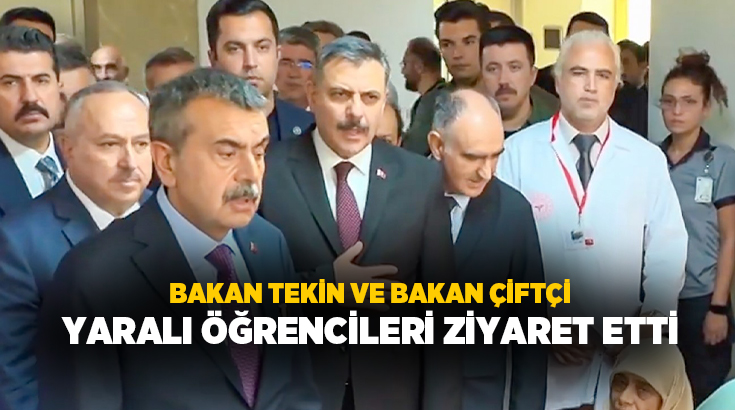  İçişleri Bakanı Mustafa Çiftçi ve Milli Eğitim Bakanı Yusuf Tekin,