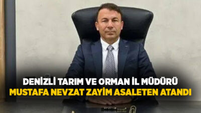 Yaklaşık bir yıldır Denizli İl Tarım ve Orman Müdürlüğü görevini
