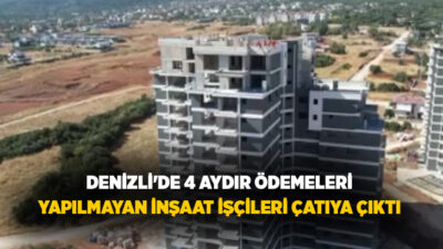Denizli'nin Merkezefendi ilçesinde yapımı devam eden 15 katlı lüks konutların