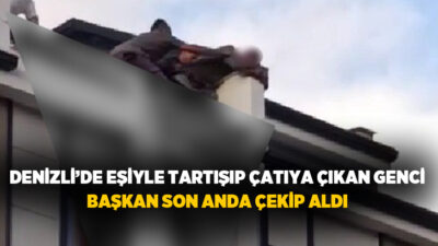  Denizli'nin Kale ilçesinde eşiyle yaşadığı tartışmanın ardından 4 katlı binanın