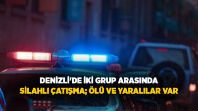  Denizli’nin Merkezefendi ilçesinde bir kafenin önünde iki grup arasında çıkan