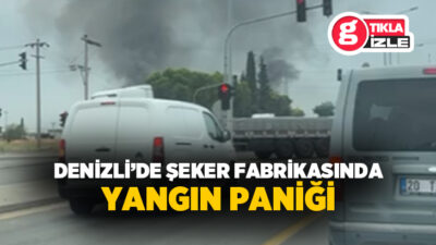 Denizli’nin Hacıeyüplü Mahallesi’nde bulunan Ata Şeker Fabrikası’nda yangın çıktı.