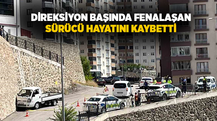 Gümüşhane’de seyir halindeyken fenalaşan sürücünün kullandığı araç kontrolden çıkarak duvara