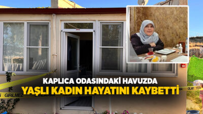 Manisa’nın Kula ilçesinde belediyeye ait Emir Kaplıcaları’nda yaşlı bir kadın,