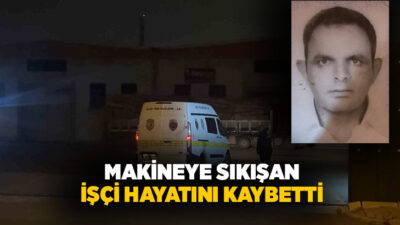 Kayseri’nin Melikgazi ilçesinde bir sunta üretim tesisinde helezon konveyör makinesine