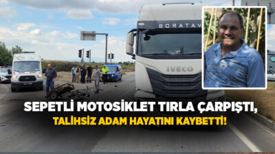  Manisa’nın Salihli ilçesinde tır ile sepetli motosikletin çarpışması sonucu meydana