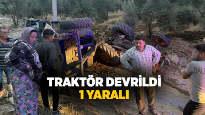  Aydın'ın Bozdoğan ilçesinde traktörün devrilmesi sonucu meydana gelen kazada 1