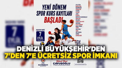 Denizli Büyükşehir Belediyesi’nin 7’den 70’e her yaş grubunu sporla buluşturduğu