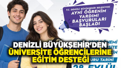 Denizli Büyükşehir Belediyesi, üniversite eğitimi için şehir dışına çıkan öğrencilerin