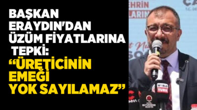 Denizli’nin kıraç topraklarında kaliteli şaraplık üzüm yetiştiren çiftçilerin açıklanan alım