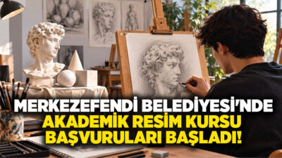 Merkezefendi Belediyesi tarafından düzenlenen Akademik Resim Kursu için başvurular başladı.