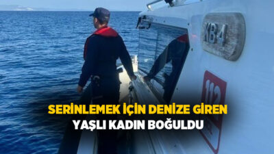 Muğla'nın Datça ilçesinde serinlemek için girdiği denizde boğulma tehlikesi geçiren