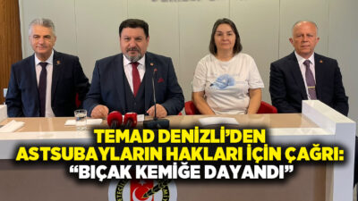 Türkiye Emekli Astsubaylar Derneği (TEMAD) Denizli Şube Başkanı Bülent Kandemir,