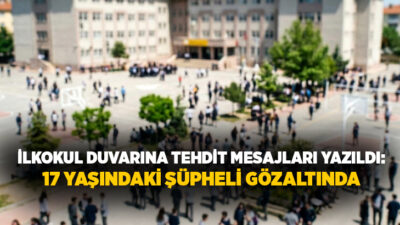 Düzce’de bir ilkokulun bahçe duvarına tehdit içerikli ifadeler yazılması üzerine