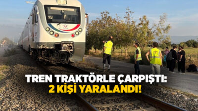  İzmir’in Bayındır ilçesinde hemzemin geçitte tren ile traktörün çarpışması sonucu