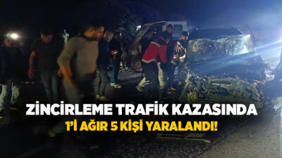  Manisa’nın Kula ilçesinde hafif ticari otomobil, transit ve kamyonetin karıştığı