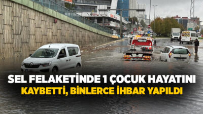 İstanbul’da etkili olan şiddetli sağanak yağış, kent genelinde hayatı olumsuz