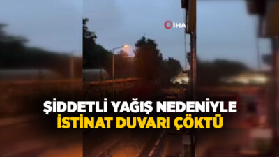İstanbul’da etkili olan şiddetli yağış nedeniyle Ortaköy’den Ulus istikametine çıkan