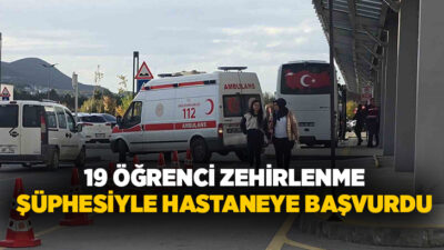 Kütahya’da Hekim Sinan Mesleki ve Teknik Anadolu Lisesi’nde 19 öğrenci,