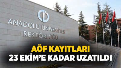 Anadolu Üniversitesi Açıköğretim Fakültesi (AÖF) öğrenci affı kapsamında güz dönemi