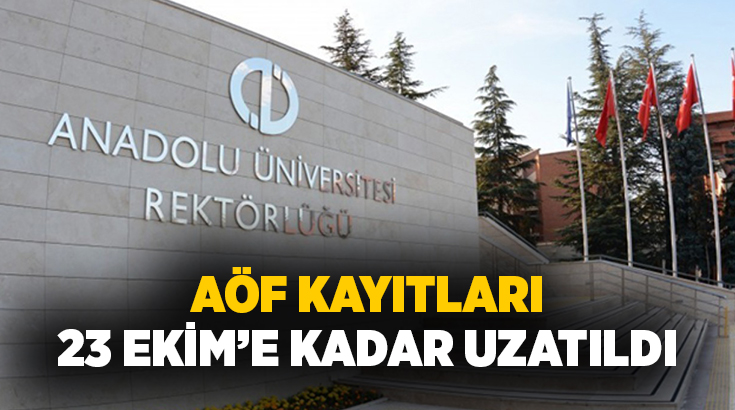 Anadolu Üniversitesi Açıköğretim Fakültesi (AÖF) öğrenci affı kapsamında güz dönemi