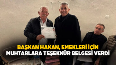 Denizli'nin Çal ilçesinde 19 Ekim Muhtarlar Günü dolayısıyla düzenlenen programda,